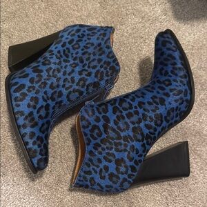 Jeffrey Campbell Animal Print Booties